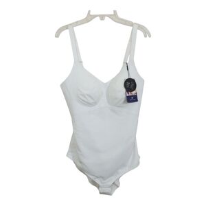 NWT Honeylove LiftWear Cami Bodysuit Shapewear White Size XL Wire Free